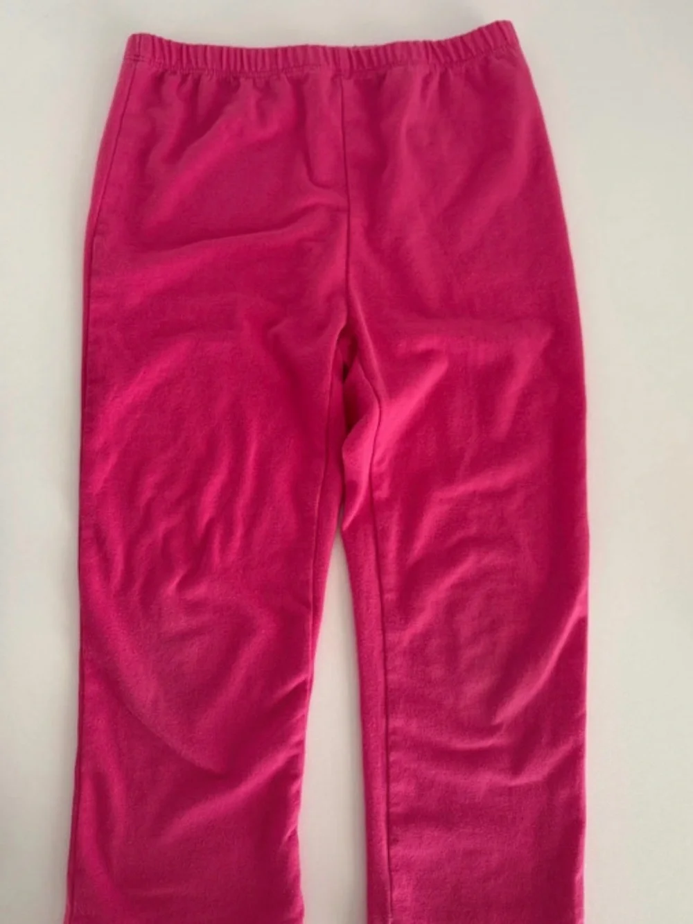 Girl Denim Joggers Trio with Pink Waistband and Silver Bow 3-pieces 5/6